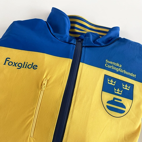 Sample Sweden (Svenska) Curling Yellow Jacket - Image 3